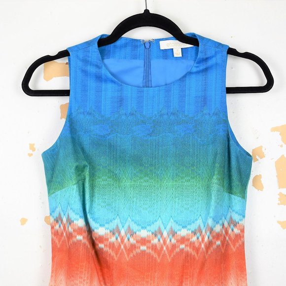 Etcetera Colorburst Sleeveless Dress Womens Size 2 - Picture 5 of 8